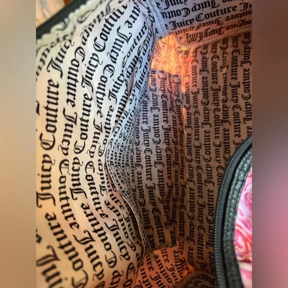 JUICY COUTURE BAG WEEKENDER‎ HAND BAG Pink with roses. - Picture 8 of 14